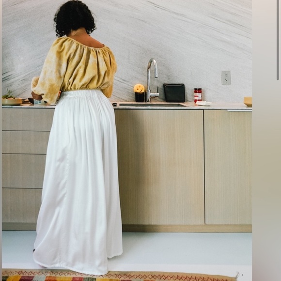 Miranda Bennett PALAZZO PANT IN SILK CHARMEUSE- NWT Size 2* see note - Picture 5 of 5